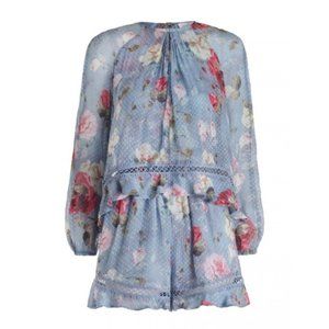 Zimmermann Havoc Floating Playsuit Floral Silk